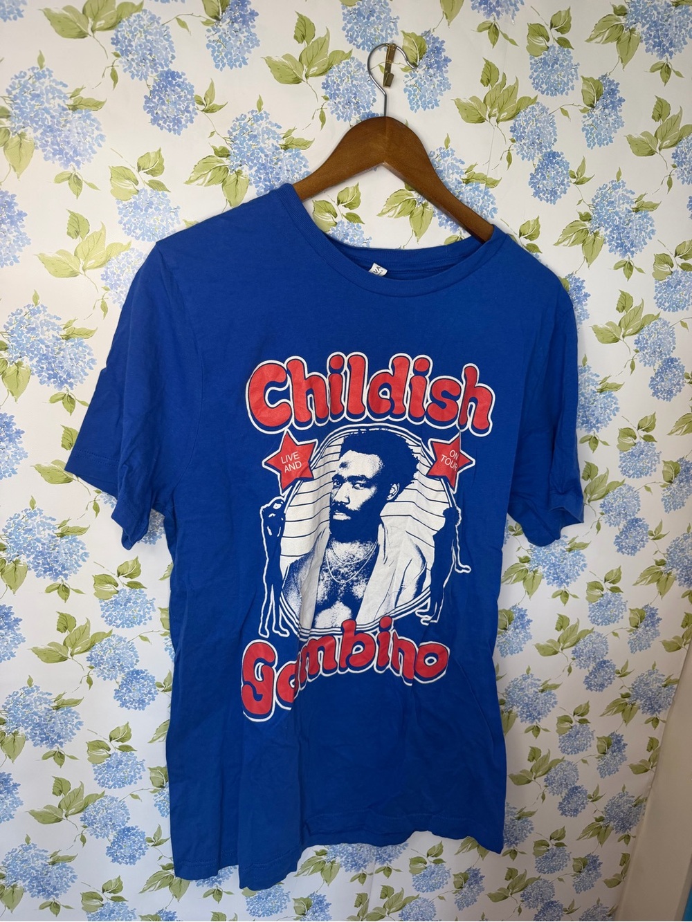 Blue Graphic Short-Sleeve Tee